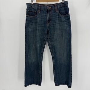 Old Navy Jeans Mens 33x32 Dark Blue Cotton Denim The Authentic Loose 2009 Retro